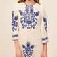 Vana long embroidered dress