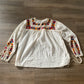 Fleury flower-embroidered blouse