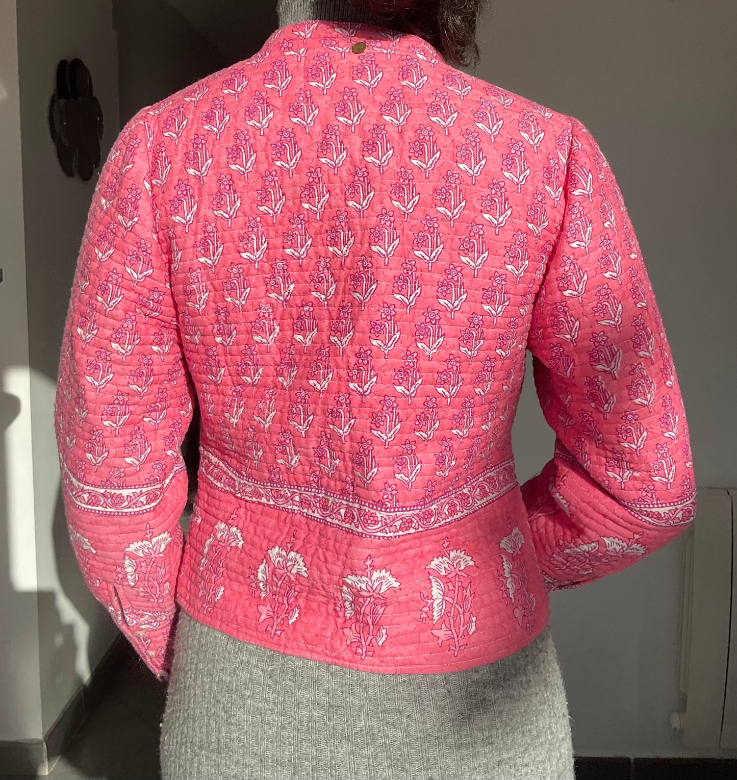 Pink printed jacket