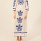 Vana long embroidered dress