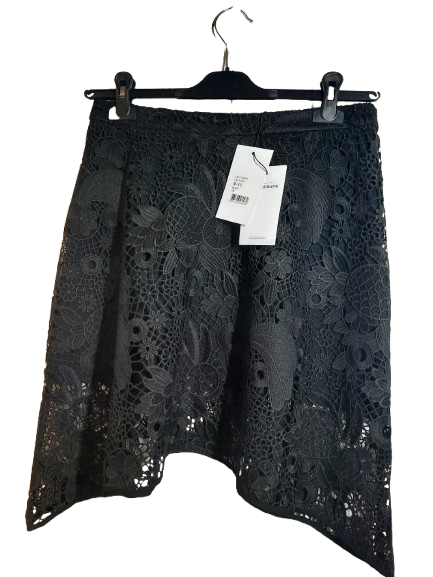 Black Guipure Lacy Skirt