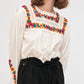 Fleury flower-embroidered blouse