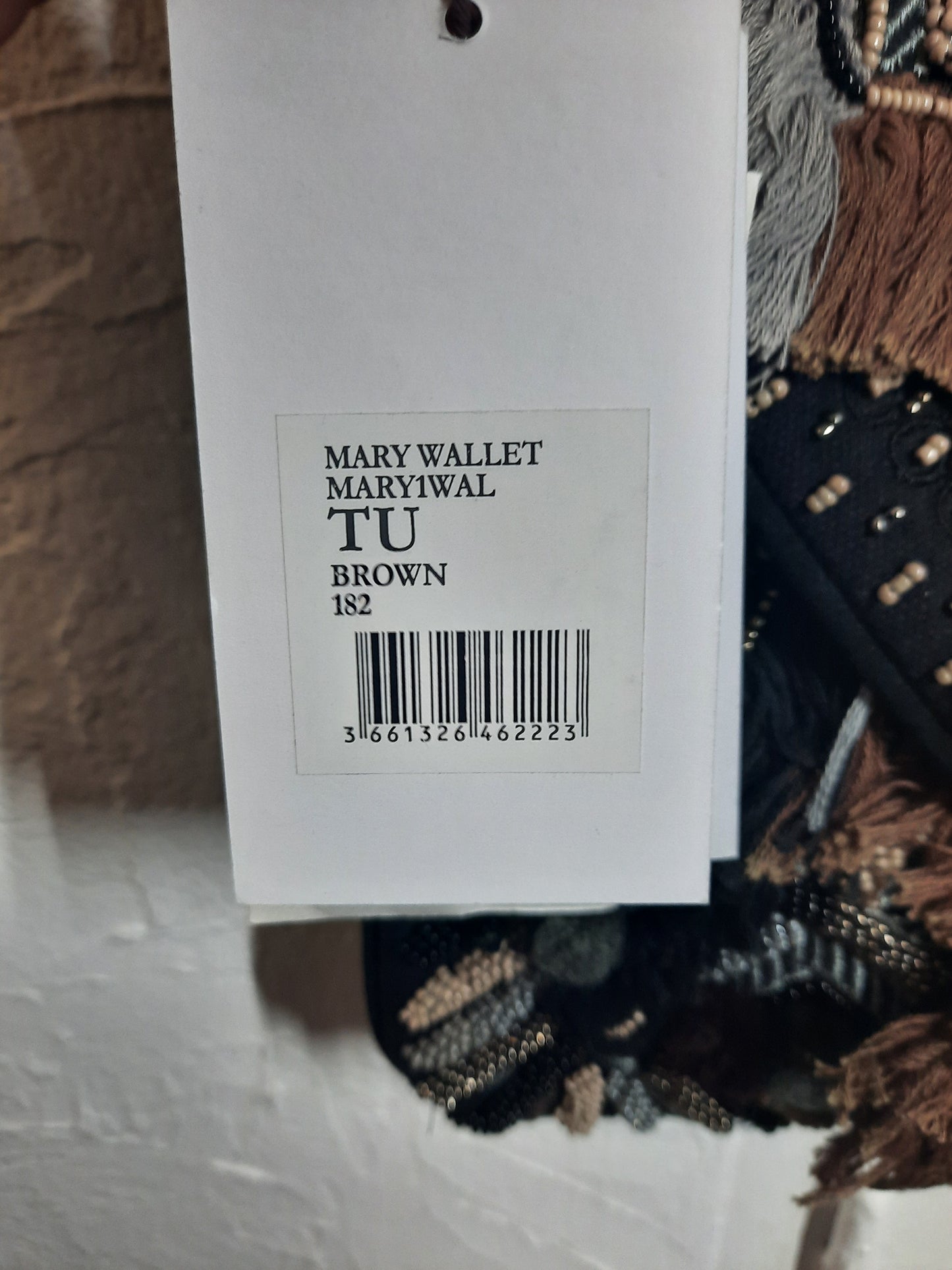 Sac brodé mary wallet