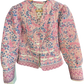 Chaqueta estampada rosa y azul