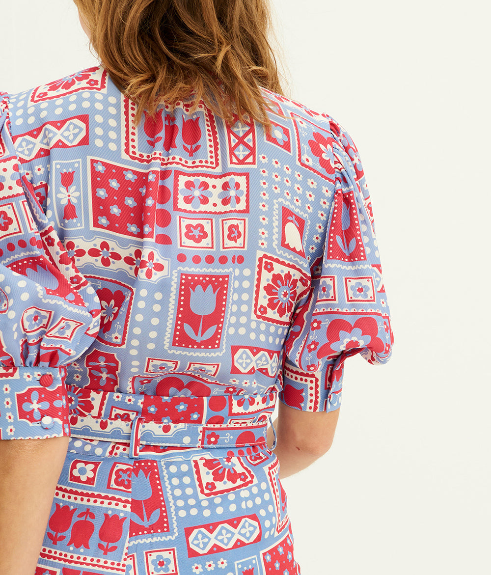 Honoka printed blouse