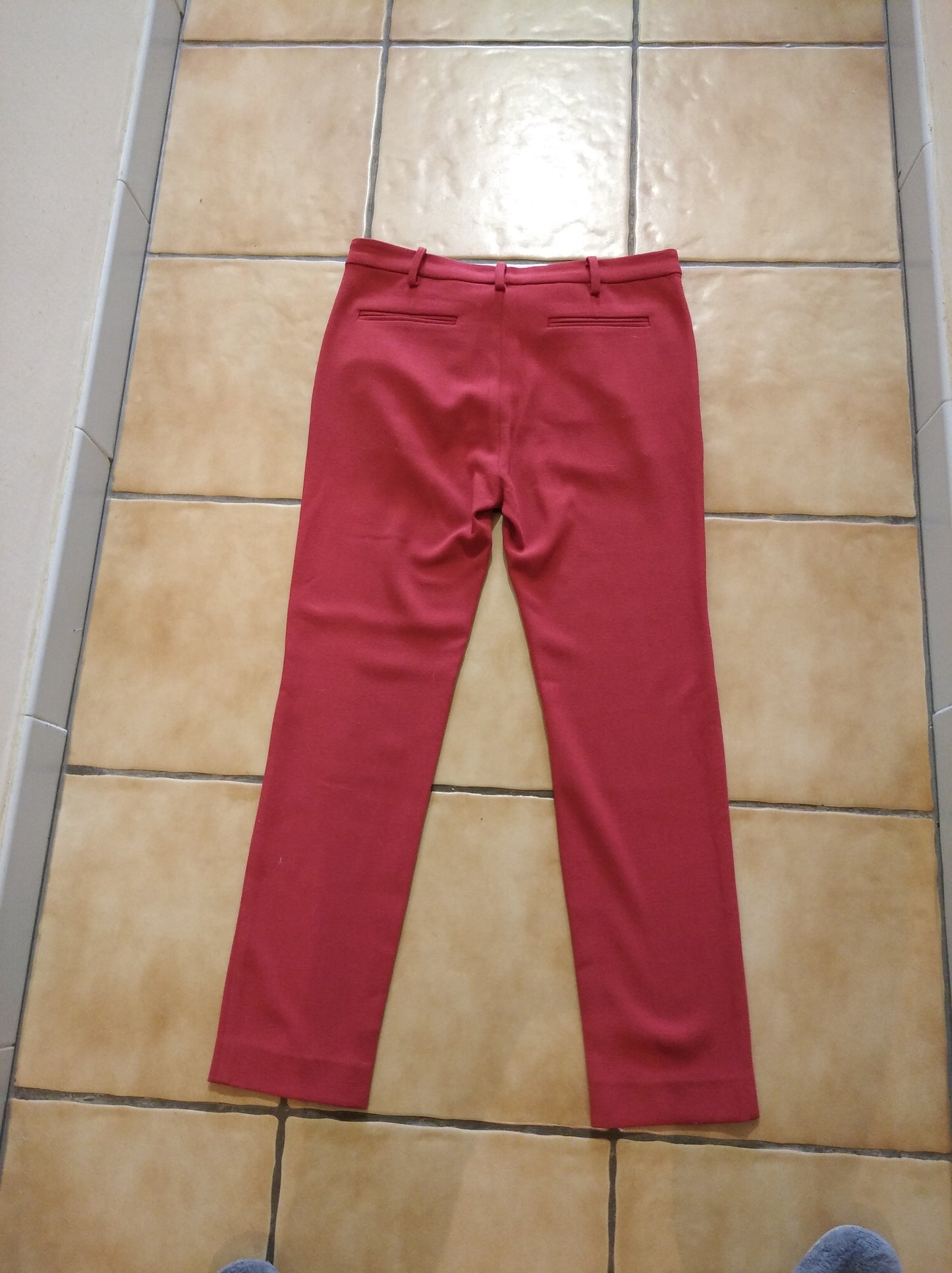 Brick red trousers