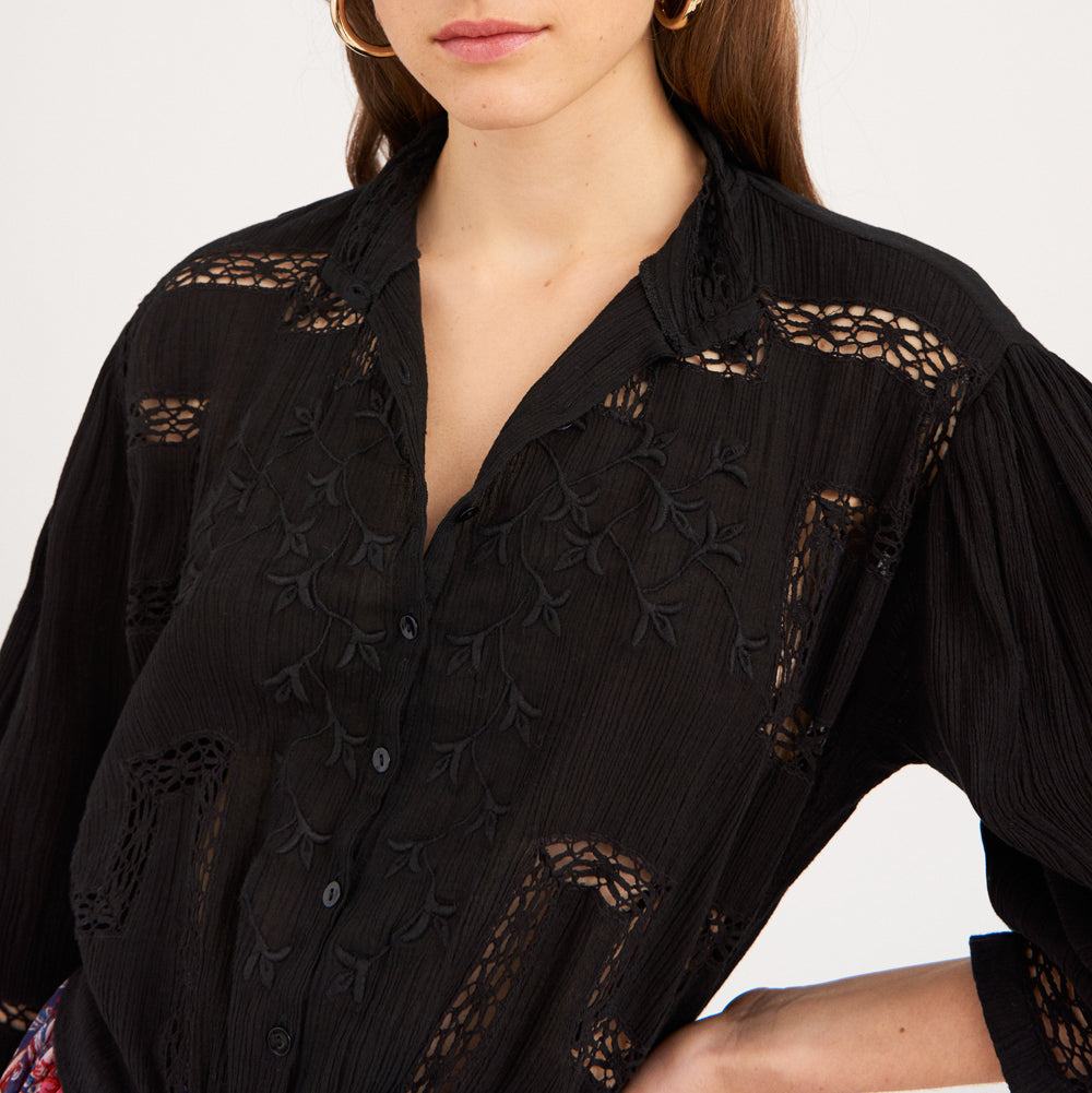 Thérèze embroidered blouse