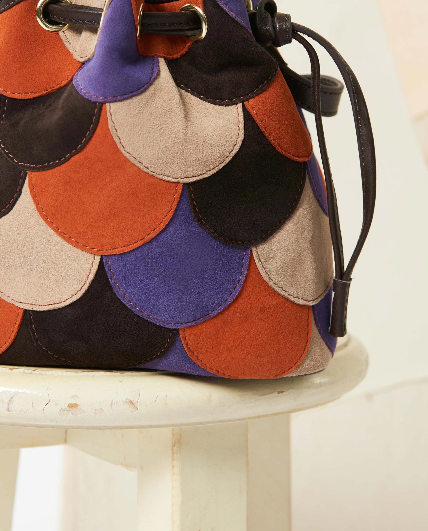 Bolso bombonera pequeño Pagayo patchwork