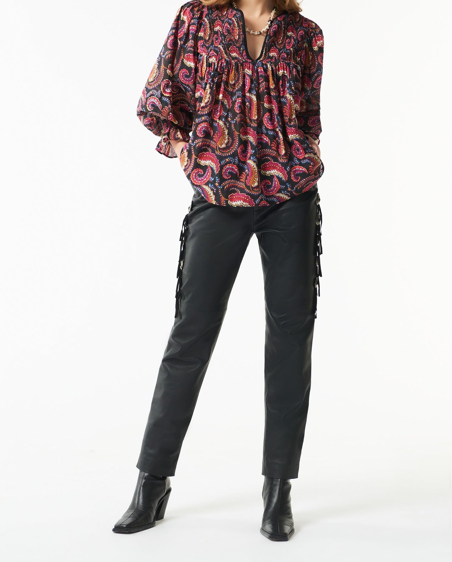 Piotr printed blouse