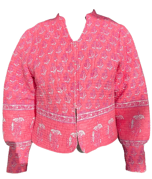 Pink printed jacket