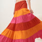 Popy long ruffled skirt